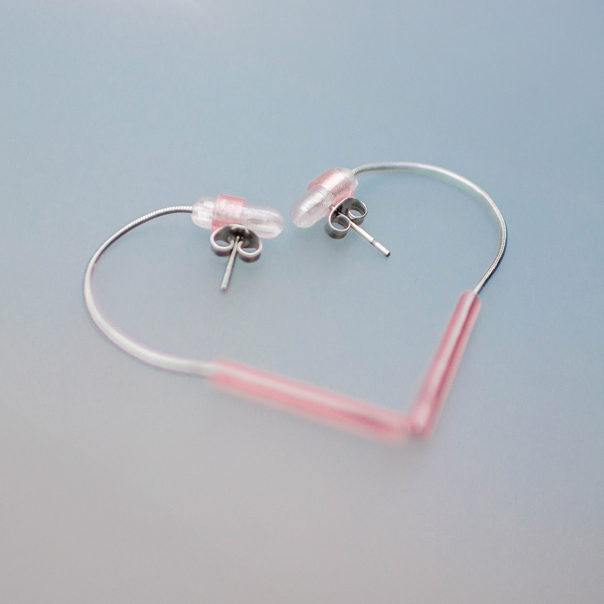 náušnice elements long - srdicko_sm